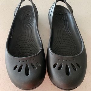 Crocs Black Kadee Slingback Flats